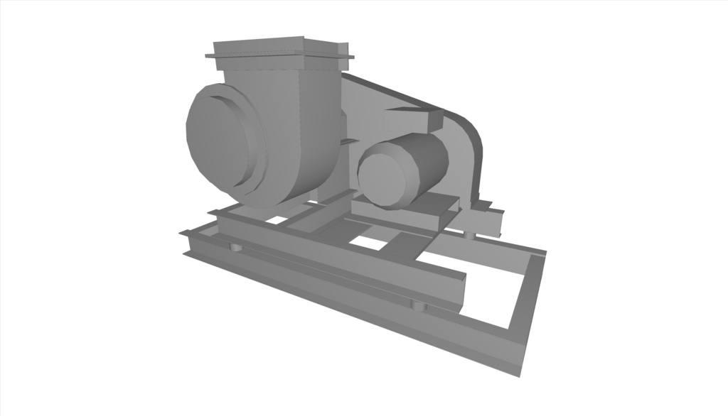 #1.0片吸い込みシロッコファン-両持ち形(上部垂直)