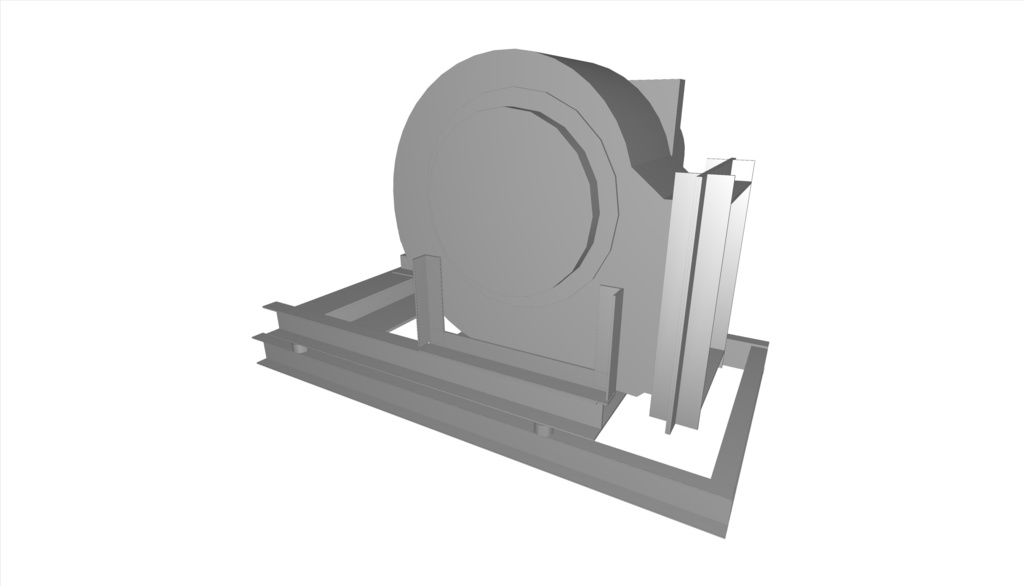 #1.5片吸い込みシロッコファン-両持ち形(下部水平)_0.2~0.4kW