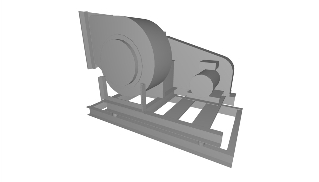 #1.5片吸い込みシロッコファン-両持ち形(上部水平)_0.2~0.4kW