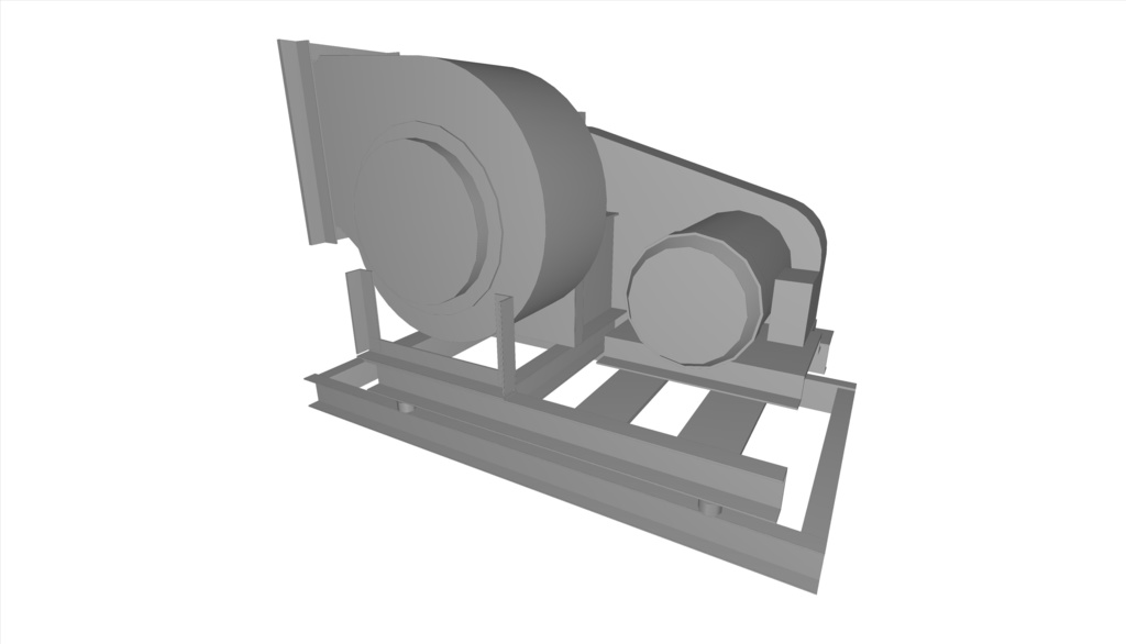 #1.5片吸い込みシロッコファン-両持ち形(上部水平)_0.75~2.2kW