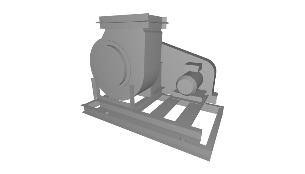 #1.5片吸い込みシロッコファン-両持ち形(上部垂直)_0.2~0.4kW