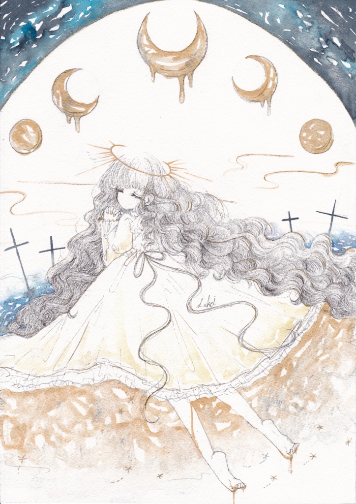 【前名義作品】原画「無為な祈り」