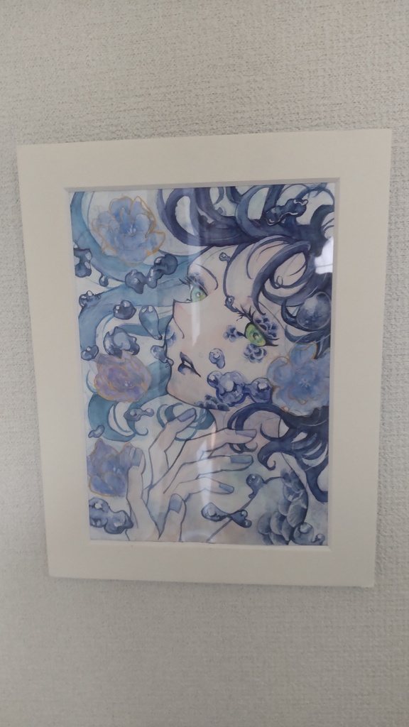 A5サイズイラスト原画『Makeup』