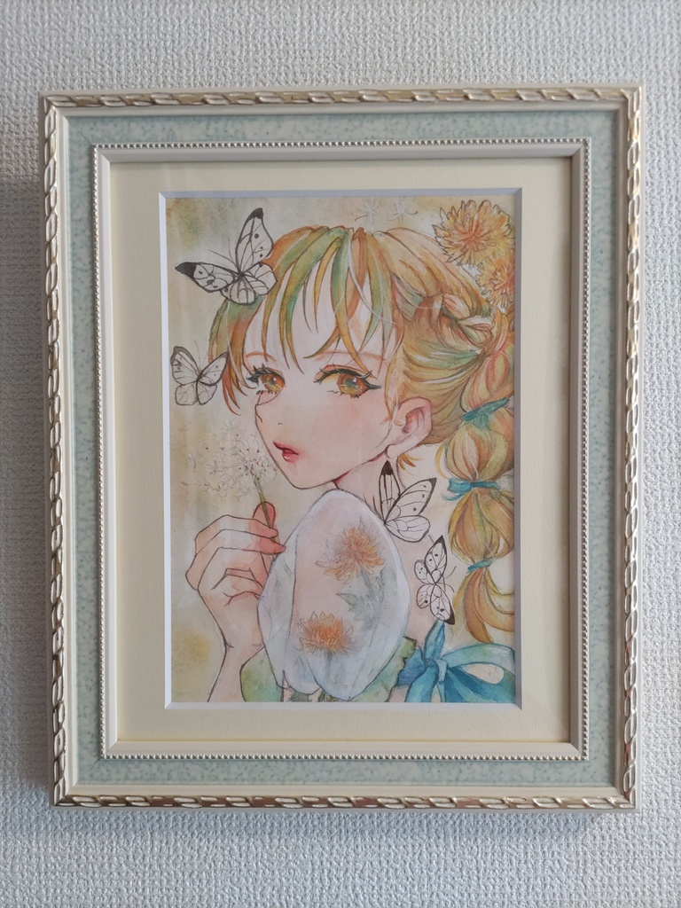 額装原画「息吹」