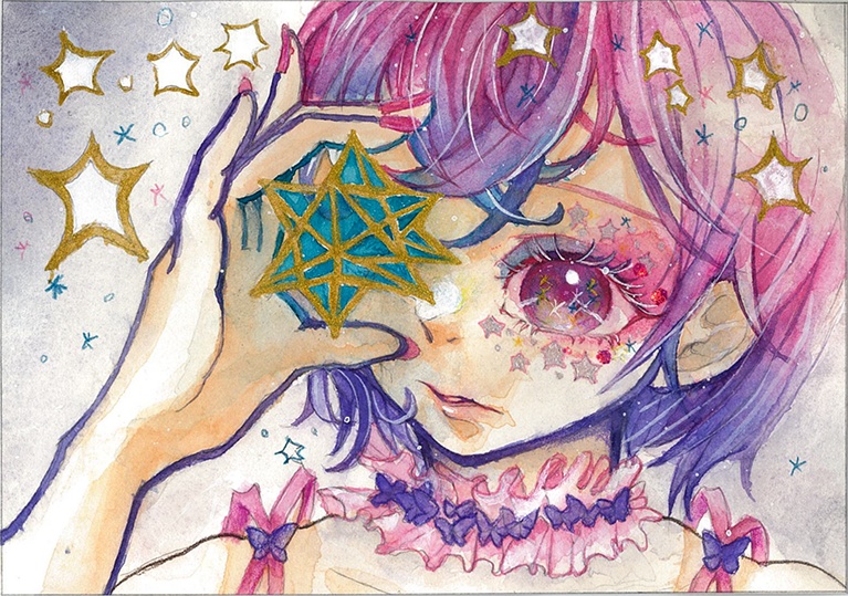 額装原画「ファンタジーメイク」