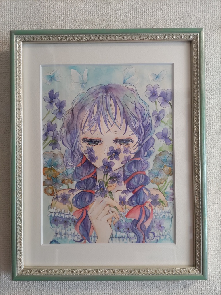 額装原画「小さな春の女神」