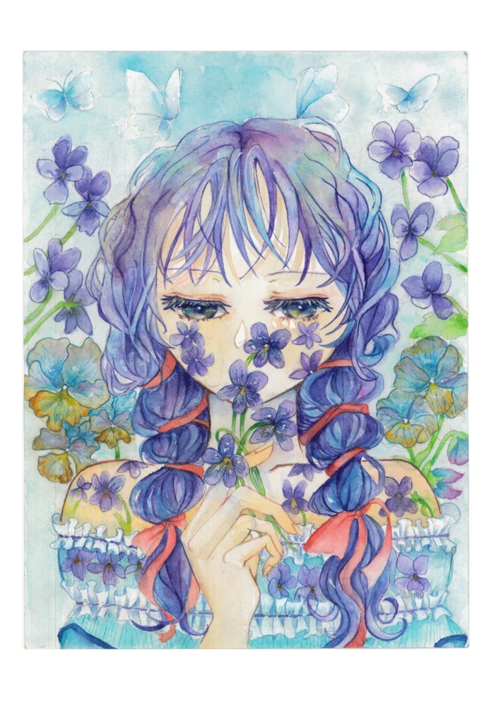 額装原画「小さな春の女神」