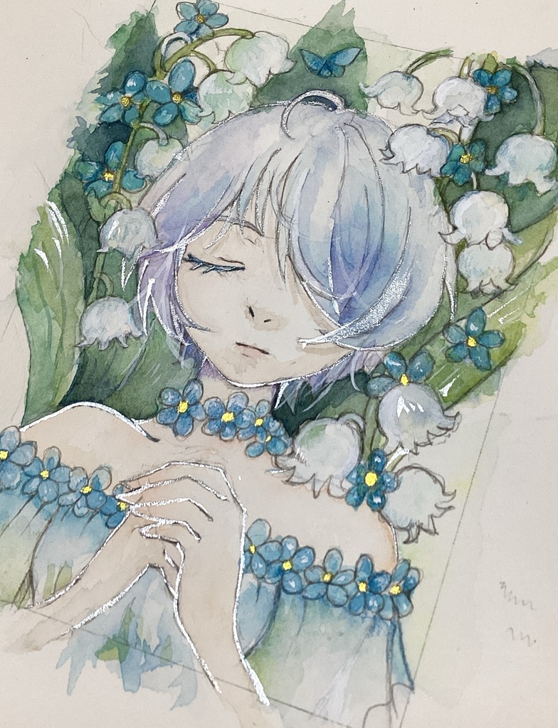 額装作品「祈り」