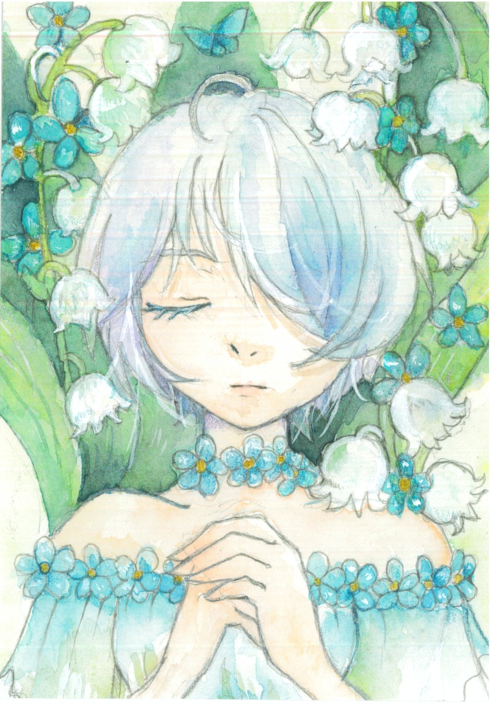 額装作品「祈り」