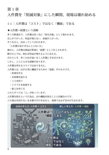 『飲食店マニュアル』人件費を削る店から、必ず人が辞めていく理由