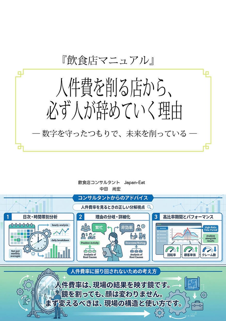 『飲食店マニュアル』人件費を削る店から、必ず人が辞めていく理由