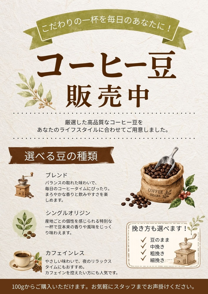 コンサルタント監修・解説つき Canva飲食店POPテンプレ【カフェ万能テンプレート】