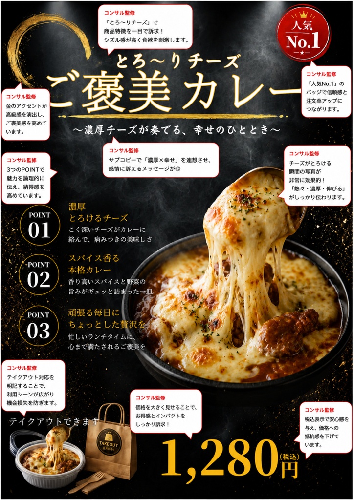 コンサルタント監修・解説付き カレー店専用CANVAテンプレート集