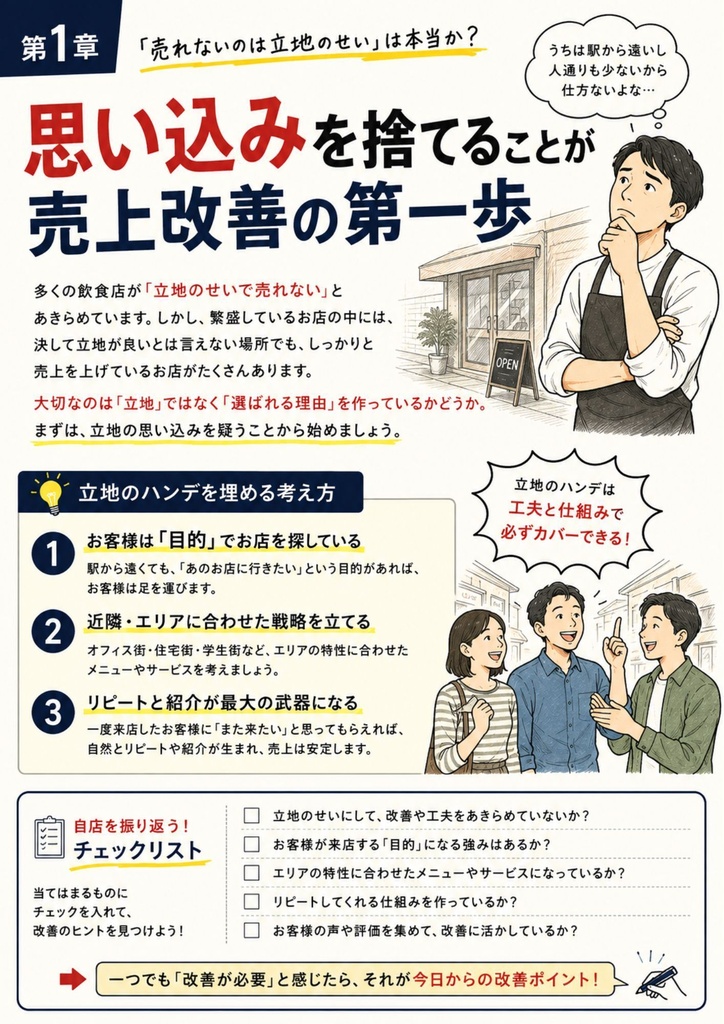 飲食店コンサル監修 新人教育シリーズ | Vol.3 新人教育 Vol.3 「当たり前」を疑え 売れる飲食店が実践する店舗改善の考え方