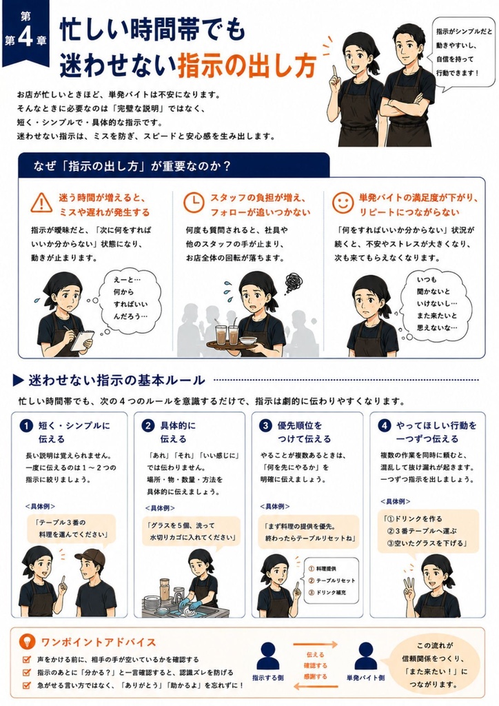 【飲食店向け】単発バイト活用・受け入れ実践ガイド Vol.2|人手不足対策・現場改善・スタッフ定着