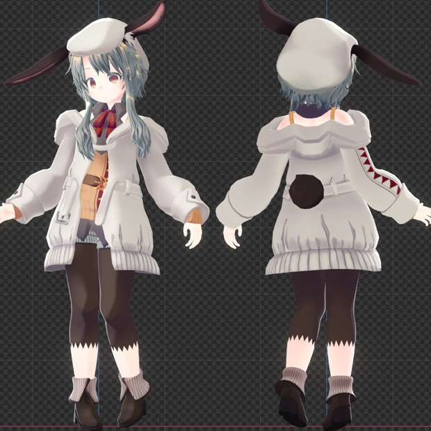 オリジナル3Dモデル【なづな】