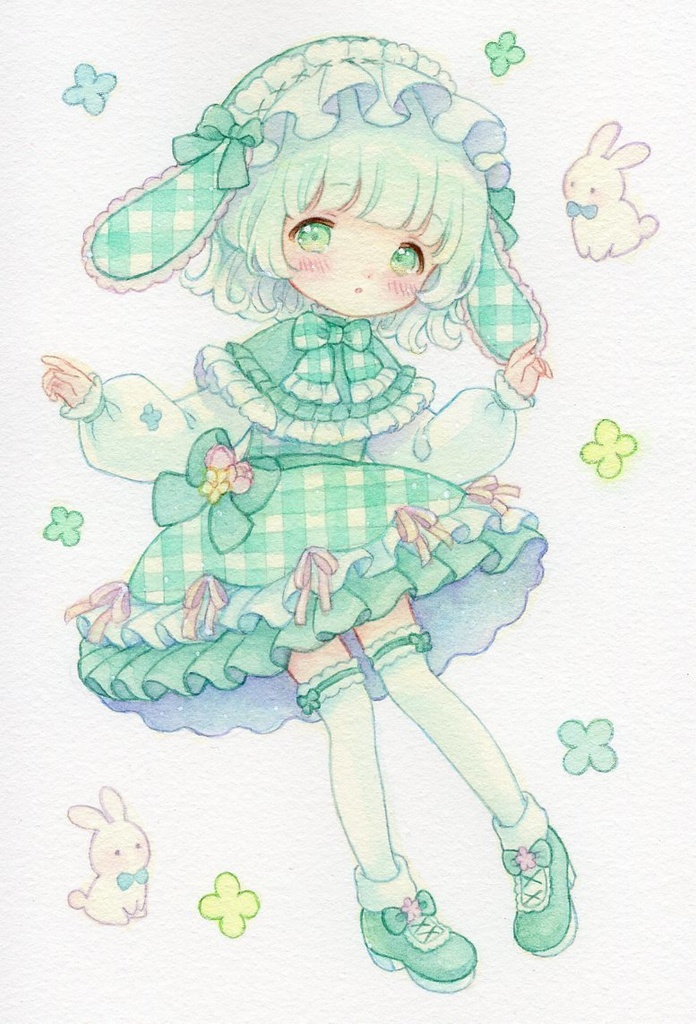 【原画】手描きイラスト はがきサイズ