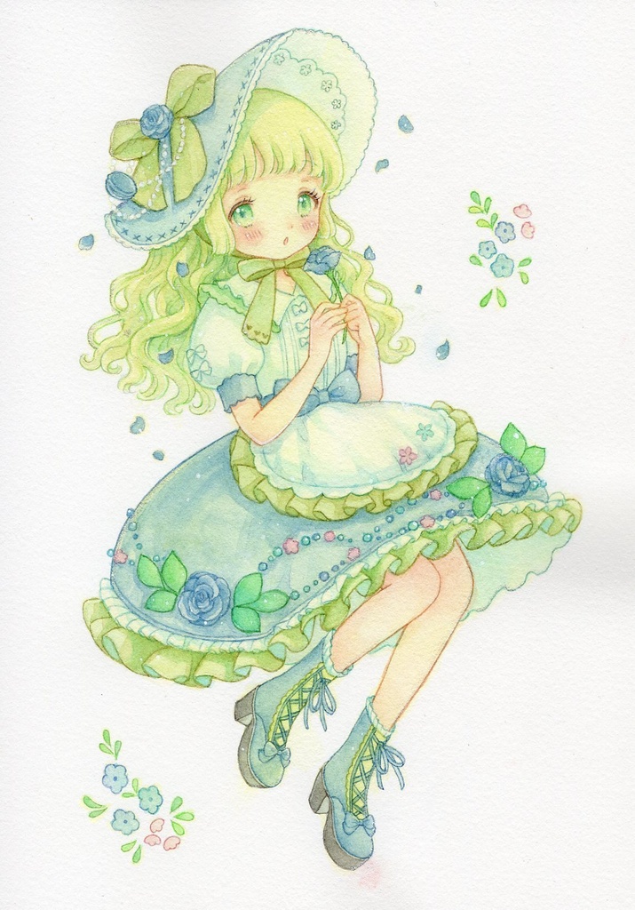 【原画】手描きイラスト  A５サイズ