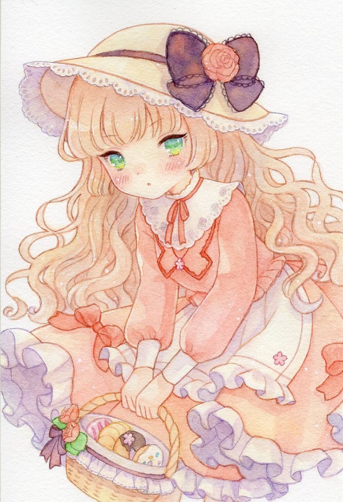 【原画】手描きイラスト はがきサイズ