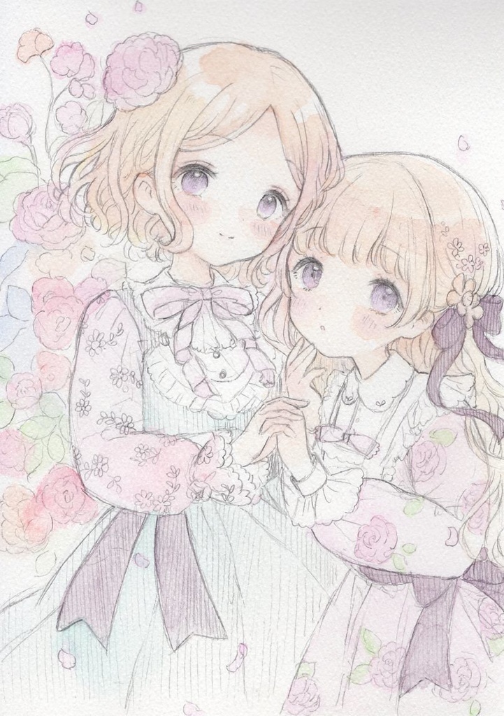 【原画】手描きイラスト はがきサイズ