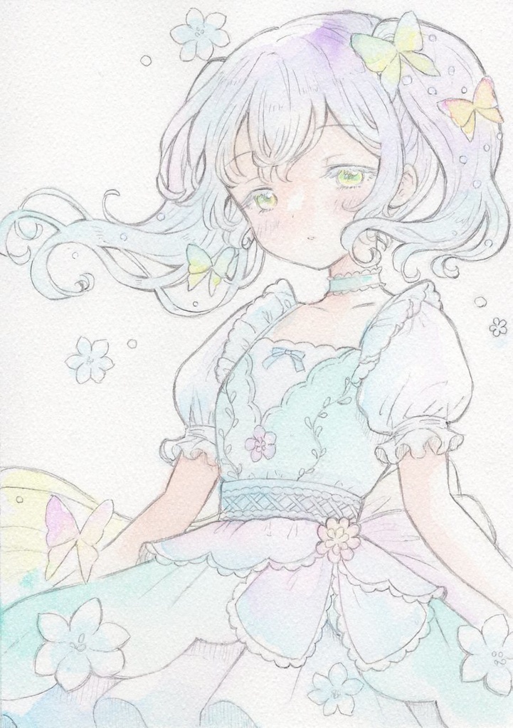 【原画】手描きイラスト はがきサイズ