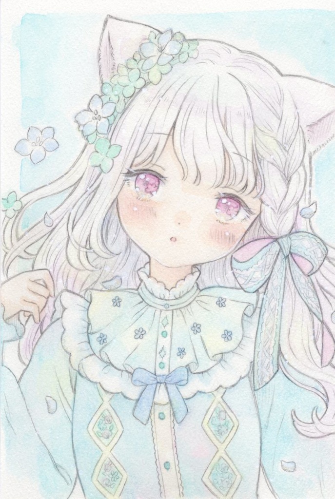 【原画】手描きイラスト はがきサイズ