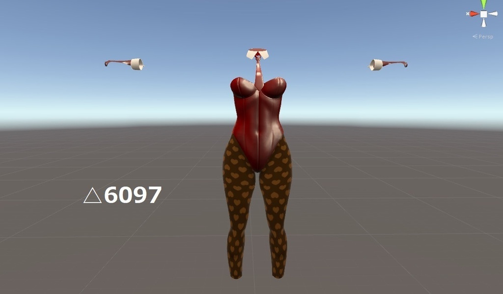 【トワリちゃん用】バニーガール衣装【低身長用Fbx同梱】