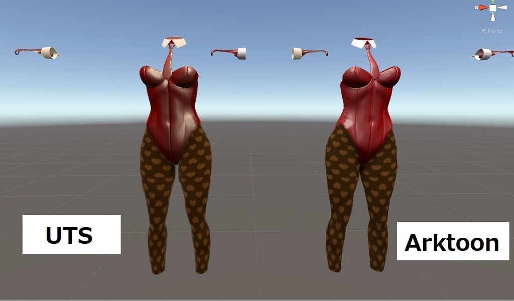 【トワリちゃん用】バニーガール衣装【低身長用Fbx同梱】