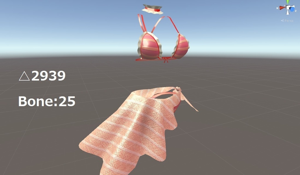 【トワリちゃん用】水着衣装【おまけ:むぎわら帽子同梱】