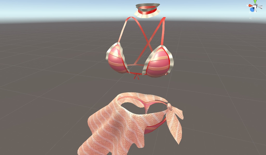 【トワリちゃん用】水着衣装【おまけ:むぎわら帽子同梱】