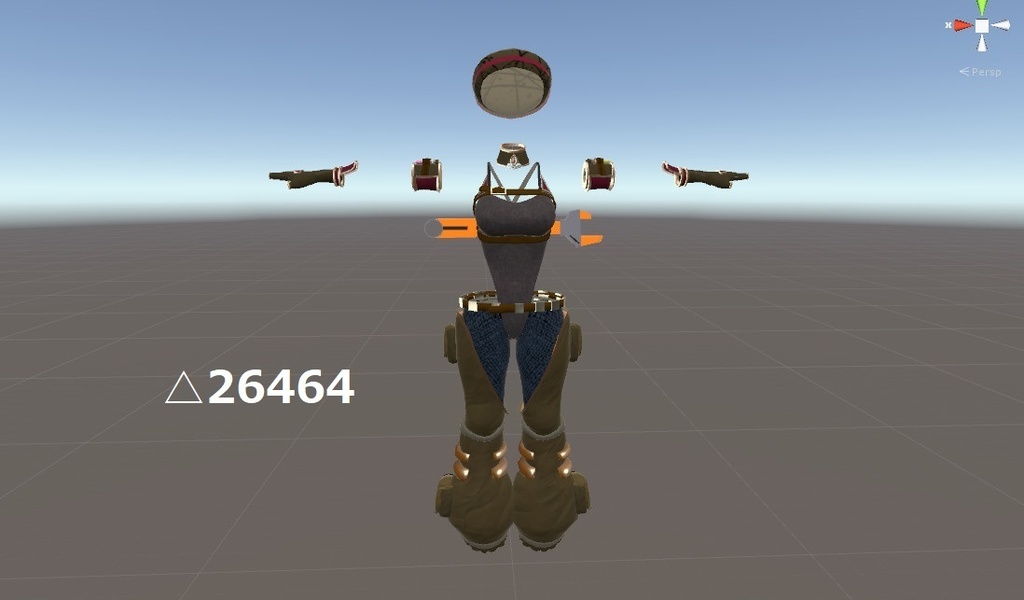 【トワリちゃん用】整備士衣装【低身長用Fbx同梱】