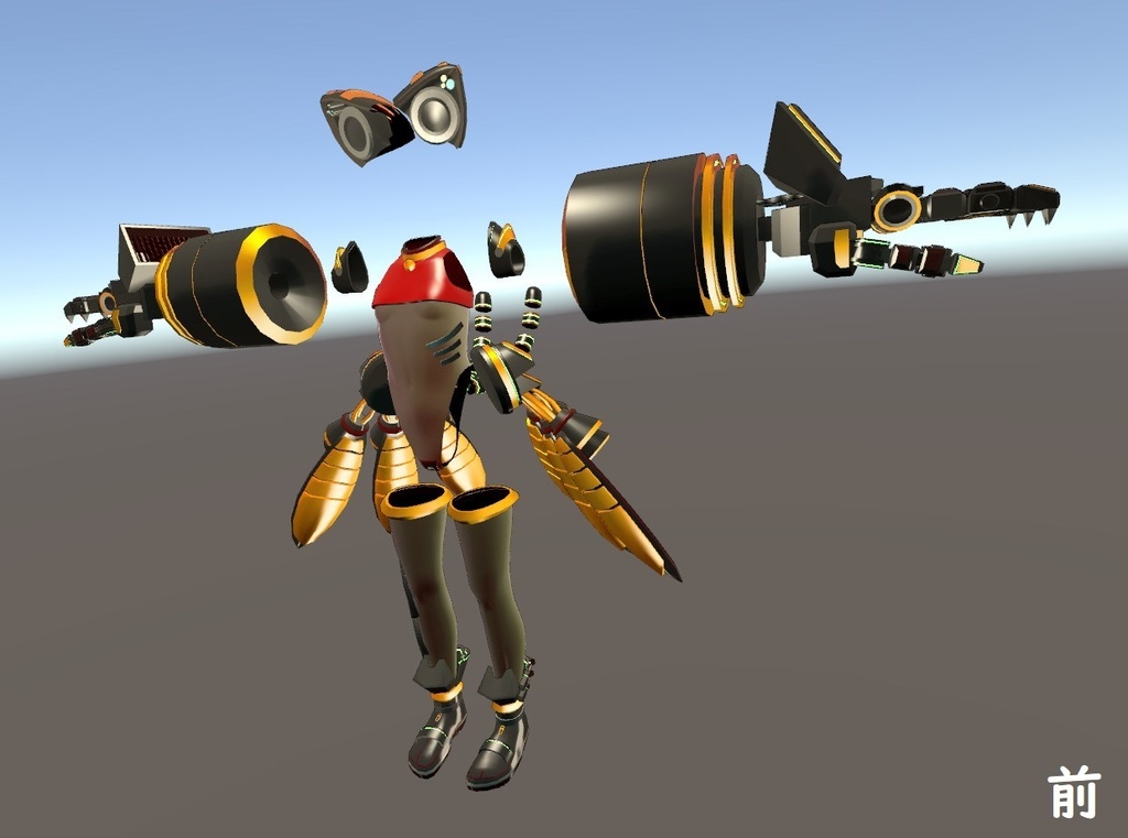 【猫山苗ちゃん用】パワーアーマー衣装【アバター3.0】