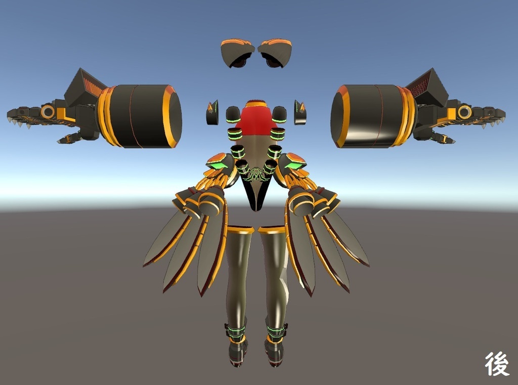 【猫山苗ちゃん用】パワーアーマー衣装【アバター3.0】