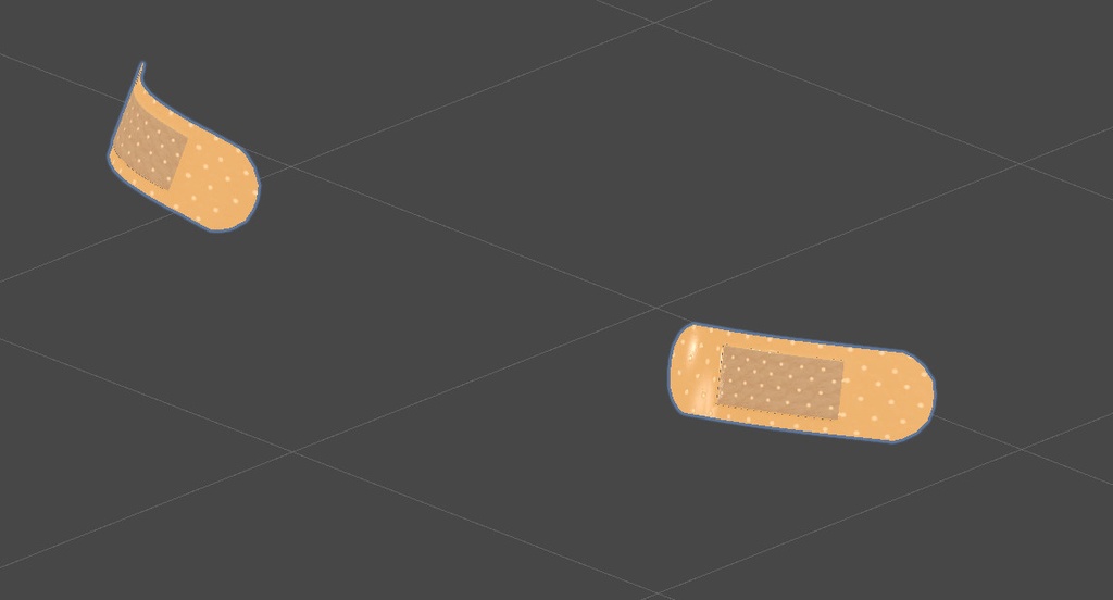 【サタリナ族のメイドさん用】絆創膏、シール+α【アクセサリー】