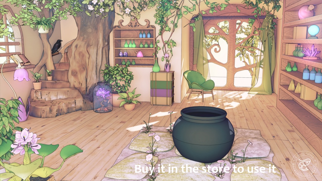 【Vtuber向け】 Witch house [3D background] 