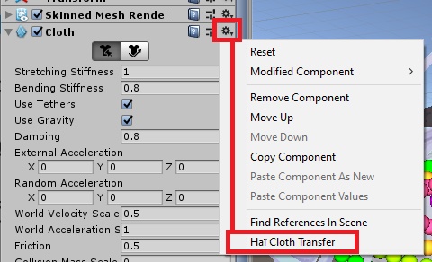 Unity 2019 to 2022 Cloth Transfer