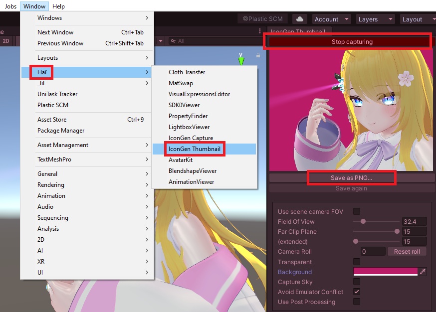 IconGen Thumbnail (Play Mode)