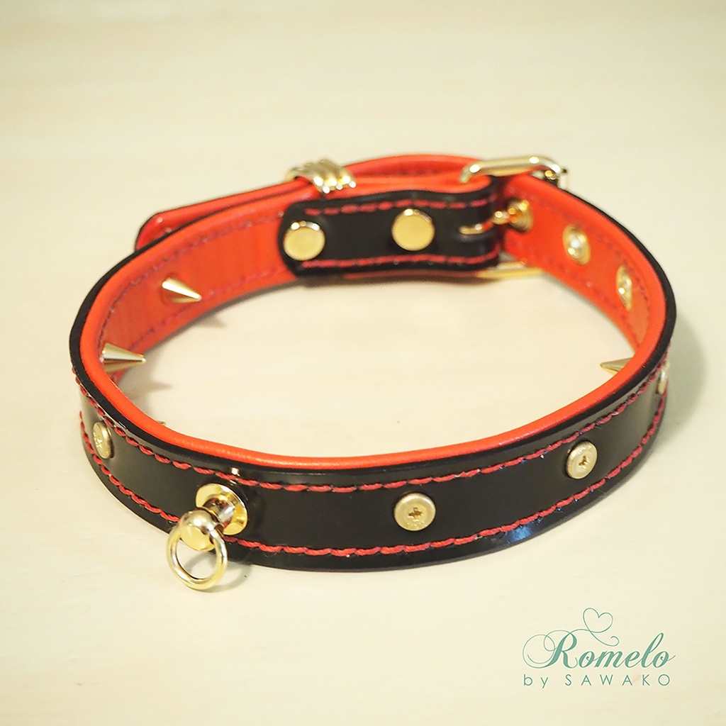 【受注生産】真園あきらイメージ首輪,リード【Romelo様コラボ商品】