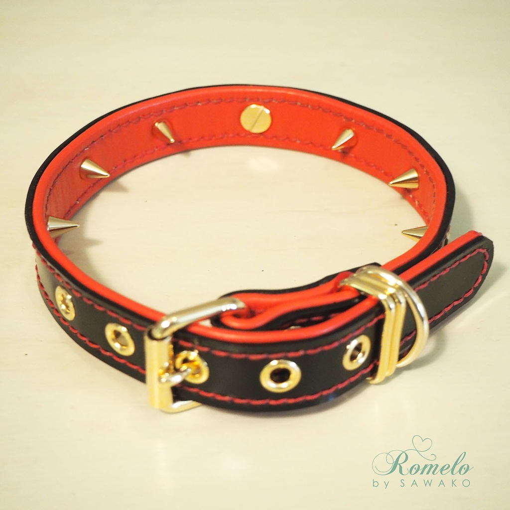 【受注生産】真園あきらイメージ首輪,リード【Romelo様コラボ商品】