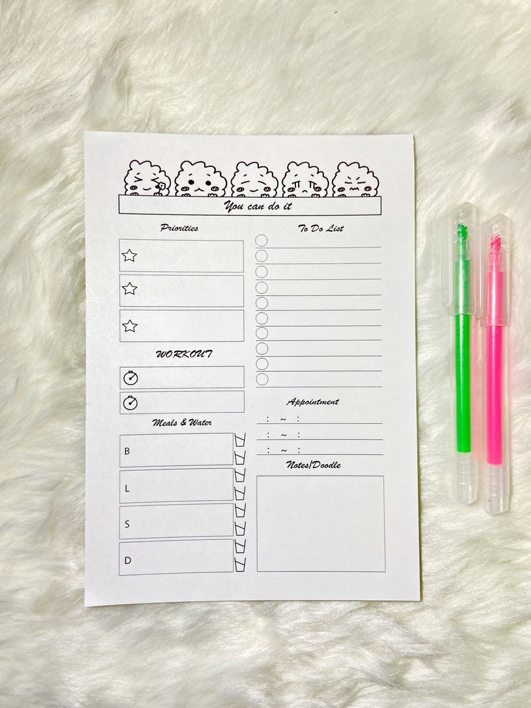 デイリープラン/A5 メモ手帳