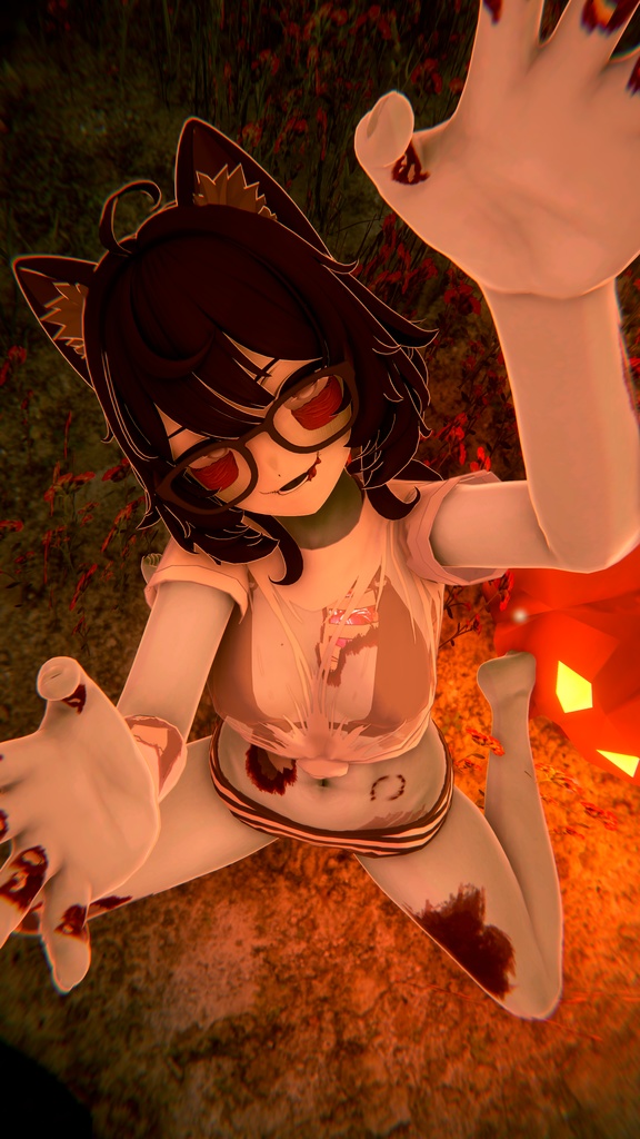 Zombie body and face texture for Velle!