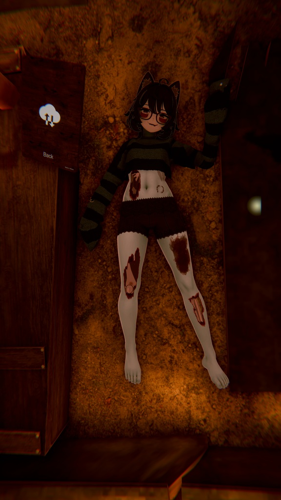 Zombie body and face texture for Velle!