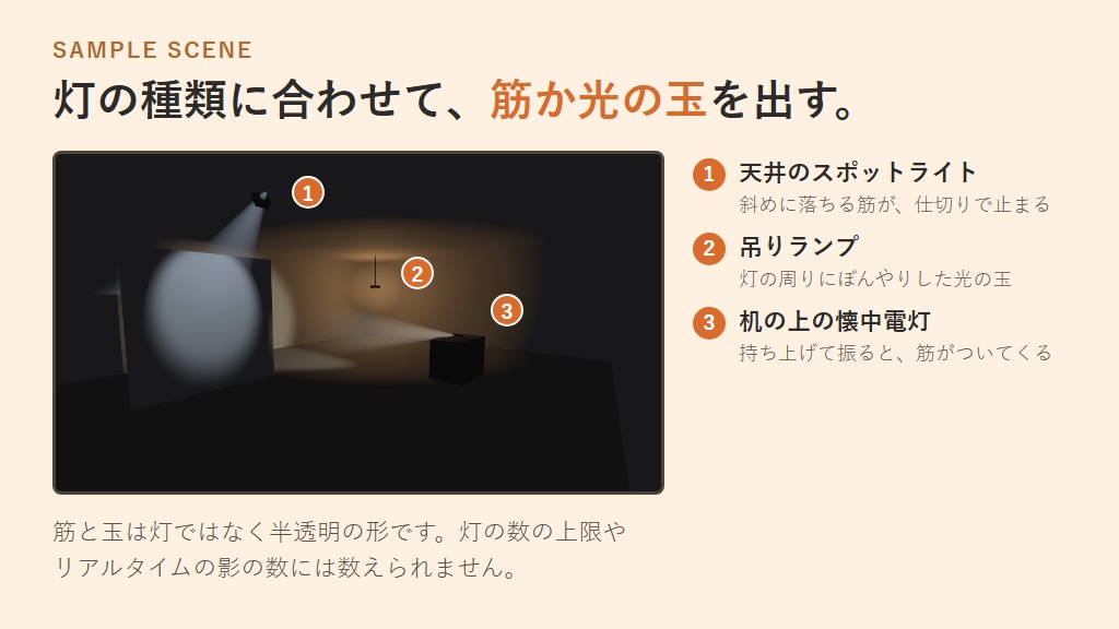 【無料】光の筋【VRChatワールドギミック】