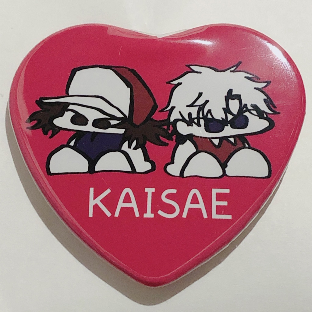 甲斐サエハート缶バッチ