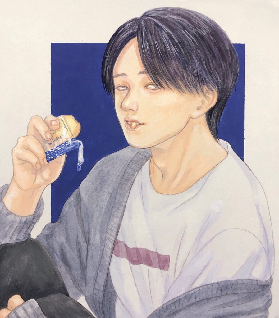 手描き色紙 🌕