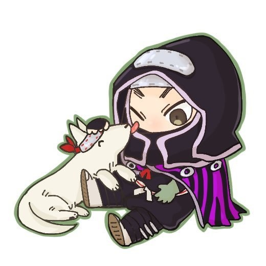 孤影衆と忍犬の蓄光アクキー