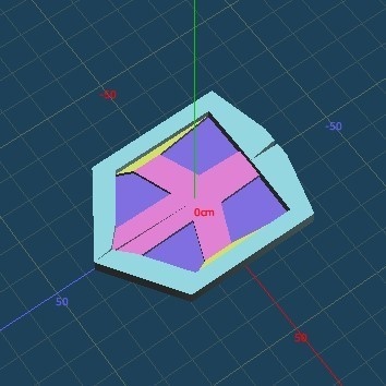 雑な盾3Dモデル