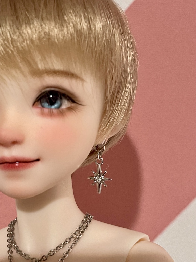 ドール用アクセサリー/ルミナスノンホールピアス