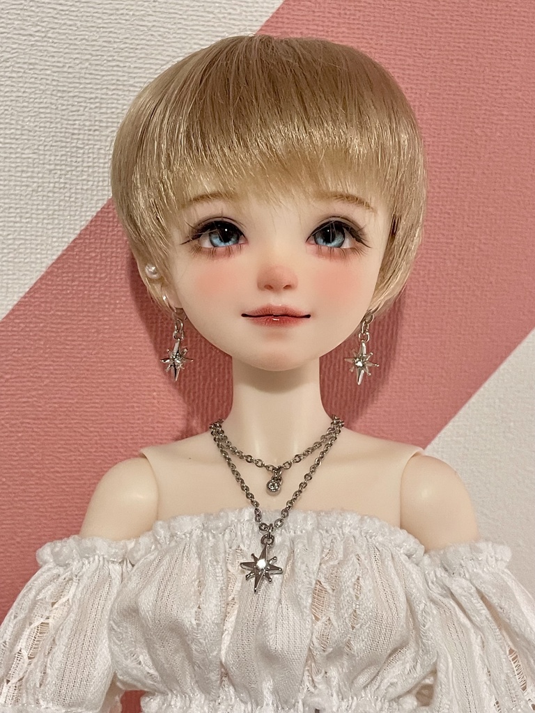 ドール用アクセサリー/ルミナスノンホールピアス
