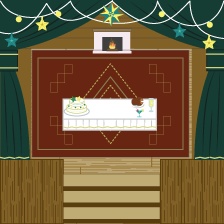 ピクスク用店舗素材~暖炉のある家~